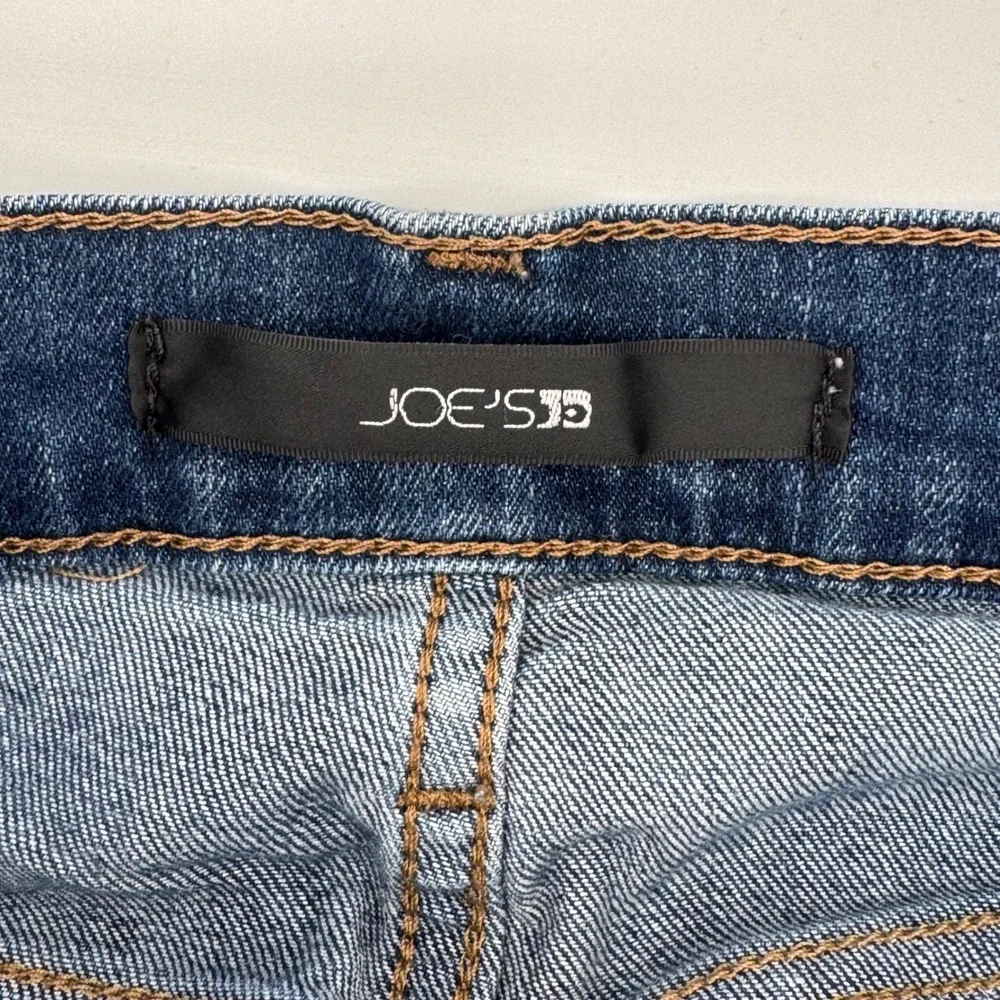 Joe's Jeans Womens Mid Rise Skinny Dark Wash Blue Stretch Denim Pants Size 28